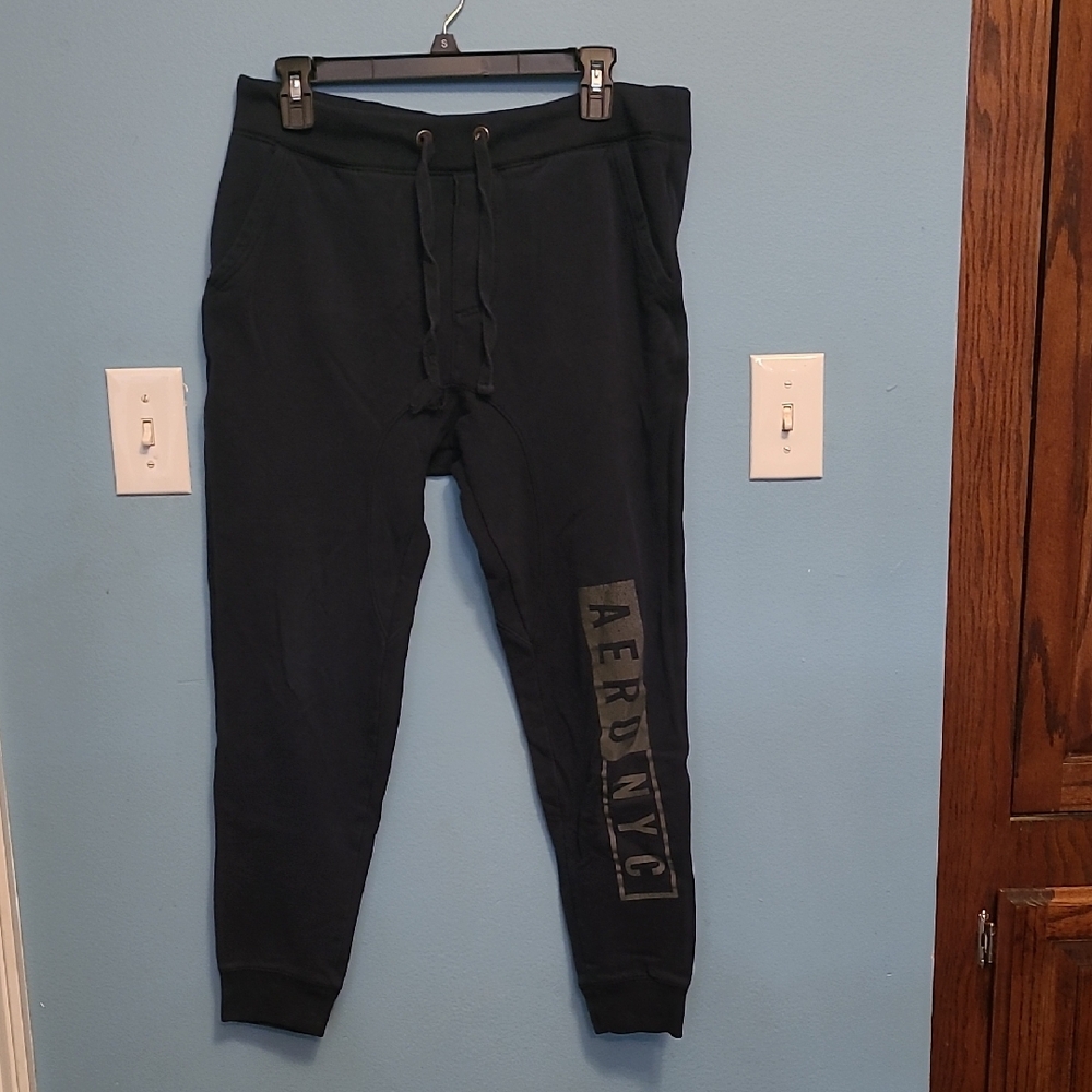 Aeropostale Black Joggers with Logo